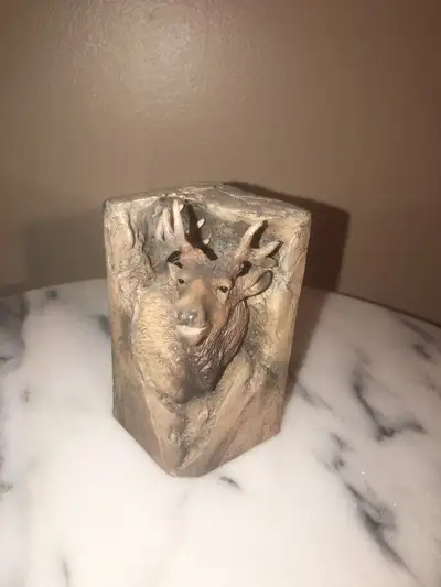 Head Sculpture Signed D Morales 2008~ 4"  Wildlife , View more