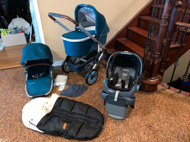 V2 Uppababy Cruz stroller with bassinet  in Strollers, Carriers & Car Seats in Markham / York Region - Image 4