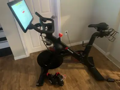 Peloton spin bike, View more