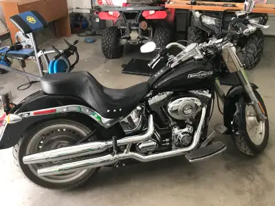2007 Fat Boy, new paint, new tires, Low mileage. 1585cc 96.7 cu in 6speed. 10120 miles