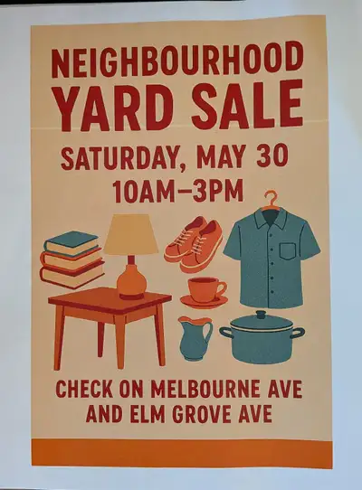 NEIGHBOURHOOD GARAGE SALE, View more