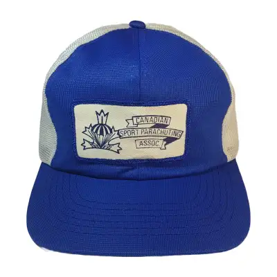 Vintage 80s Canadian Sport Parachuting Association Trucker Hat, View more