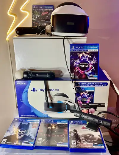 Everything comes complete and includes these VR games… Star Wars Squadrons Gran Turismo Sport - Seal...