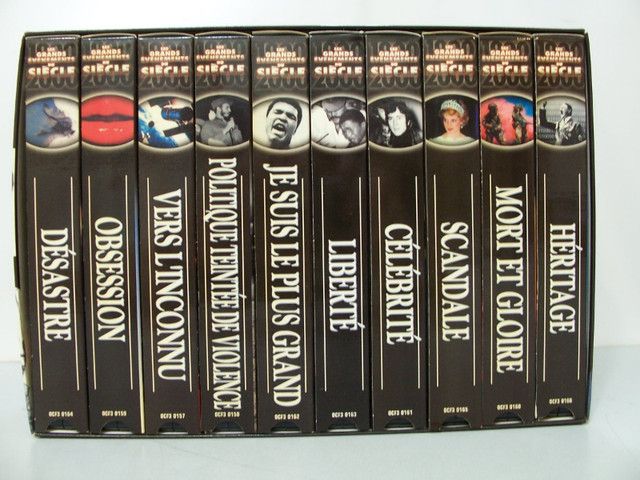 Coffret VHS LES GRANDS ÉVÈVEMENTS DU 20e SIÈCLE dans CD, DVD et Blu-ray  à Laval/Rive Nord - Image 2