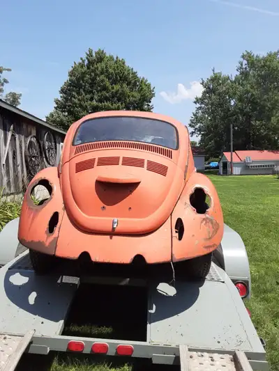 1973 volkswagen .NO motor ,No ownership Body Exterior is Decent .Floor gone 1200.00 OBO 519-839-5085...