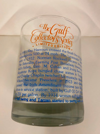 Vintage The Gulf Oil Company Collectors' Limited Edition Glass