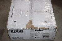 Kraus KCV-150 White Square Ceramic Bathroom Sink