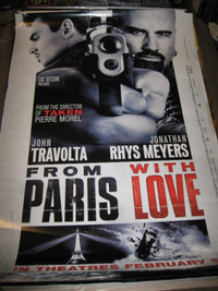 From Paris With Love movie poster featuring John Travolta