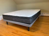 Beautyrest Queen mattress and frame