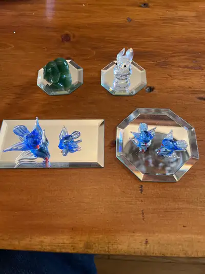 glass, crystal mini animals, View more