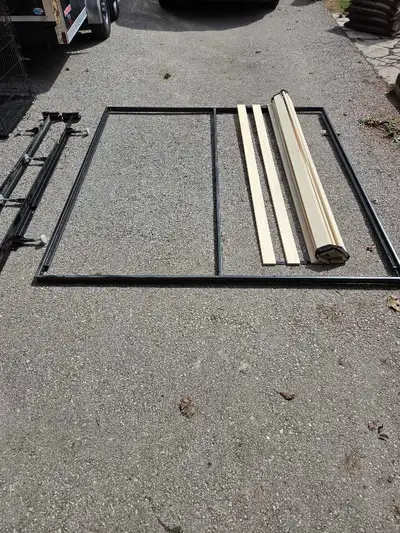 Adjustable bed frame and slats with frame, king size., View more