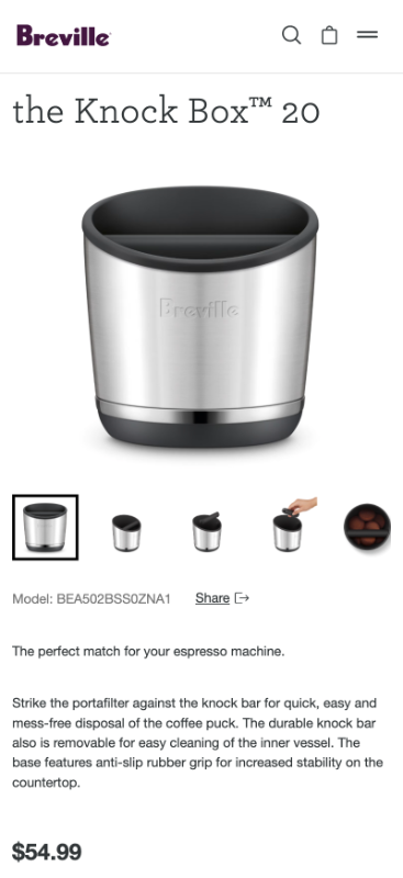 Brand new: Breville the Knock Box 20 in Coffee Makers in Oakville / Halton Region - Image 4