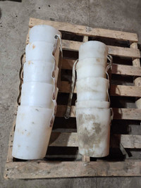 Two 6" Bucket Spouts Used 