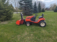 Kubota TG1860 Lawn Tractor with 54" mowing bed and snowblower