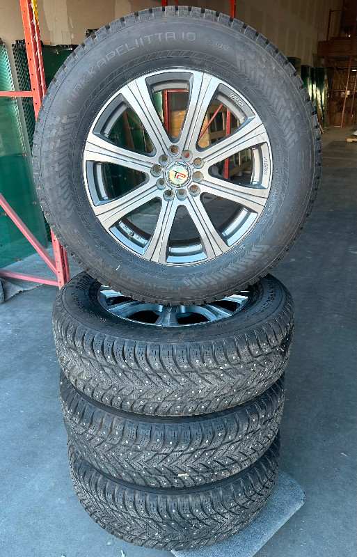 New Studded Nokian 235/65R17 winter tires 5x114.3 rims tpms | Tires & Rims  | Calgary | Kijiji