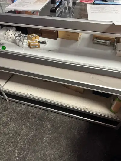 Price is for all. These retail display counters are in good used condition, perfect for showcasing y...