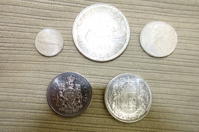 $Paye$ 10x FACE VALUE Pièces en argent Canada USA Silver Coins dans Art et objets de collection  à Ouest de l’Île - Image 2