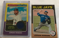 Blue Jays Jordan Romano Relic Card + Bonus Card, 4 Pitchers more