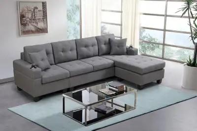 50%of Design Your Living Space Brand New Cozy Sectional Sofa Set, View more