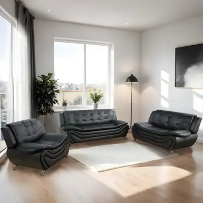 Modern Leather Sofa Set!, View more