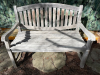 Solid Teak Outdoor Garden Bench
