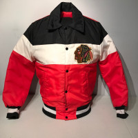 Vintage 1980s Chicago Blackhawks NHL small Jacket Connor Bedard