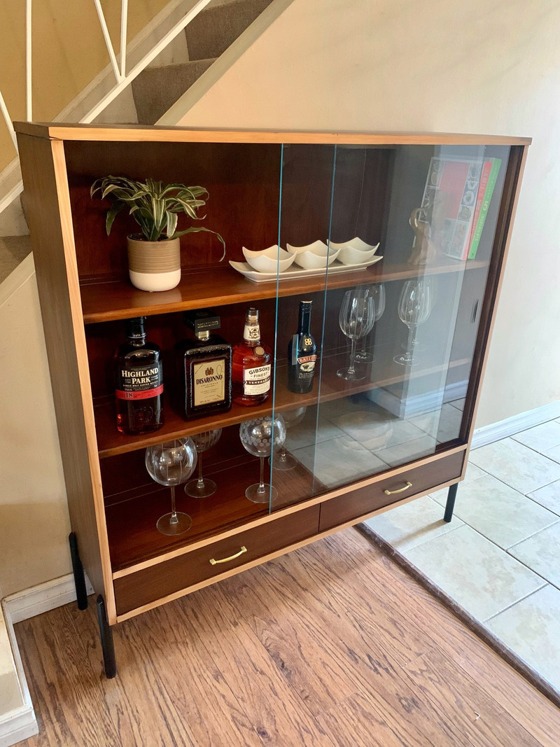 MCM display case made by Craddock Furniture Hutches & Display