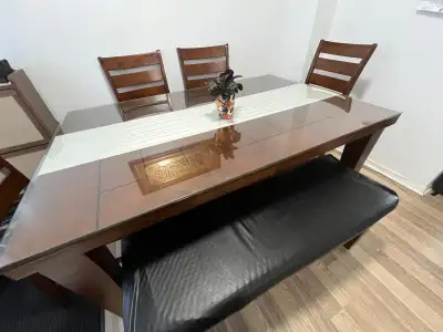 Extendable Dining Table Set – $800, View more