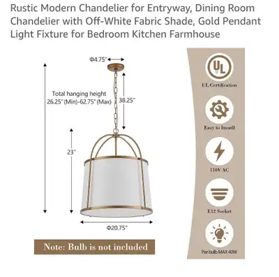 Rustic Modern Gold Chandelier, View more