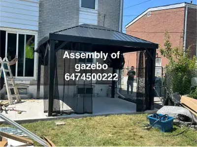 assembly of gazebo, View more