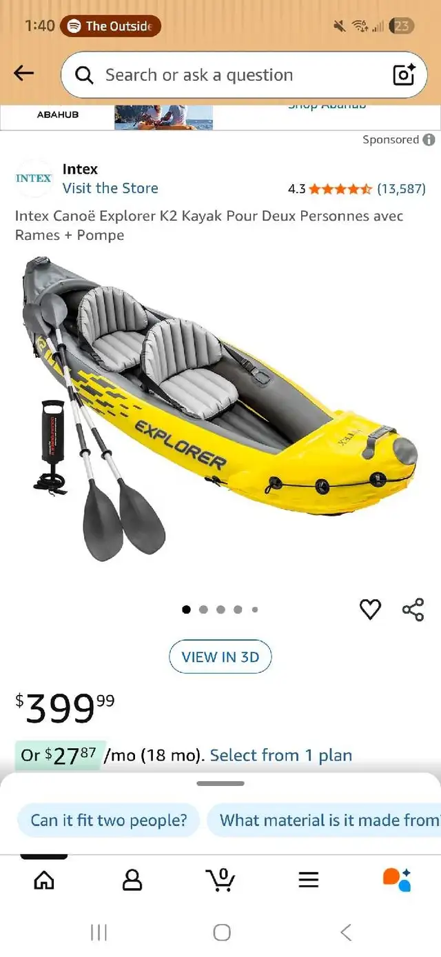 Inflatable Kayak and Life Jackets in Water Sports in Barrie - Image 2