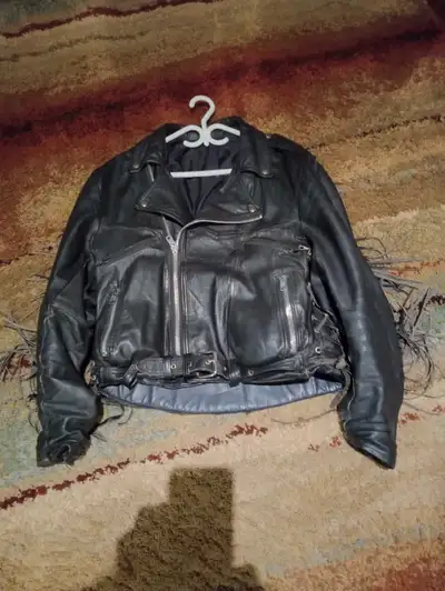 Motorcycle Leather Jacket,Chaps and Gloves, View more