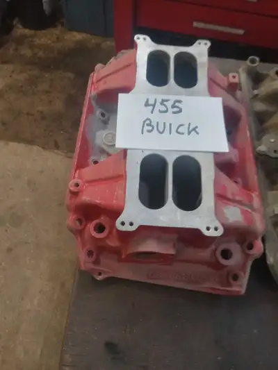 Buick 455 (8 pack) $500 Oldsmobile 350 $250 Pontiac V8 $250 holley sbc dual plane $100