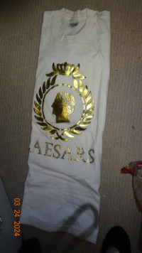 Tee shirt, from Caesars Las Vegas,  2009? like new, gold  design