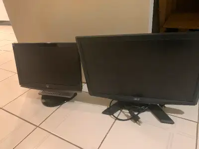2 screens. Tv and computer, View more