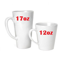 Ceramic Sublimation Mugs 17 oz  Latte Mugs