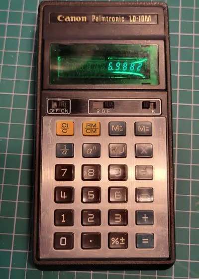  Retro Calculator Canon Palmtronic Ld-10M, Works Tested., View more