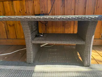 High Quality Wicker Resin Outdoor Patio Table, View more