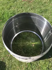 Dryer drum fire pit