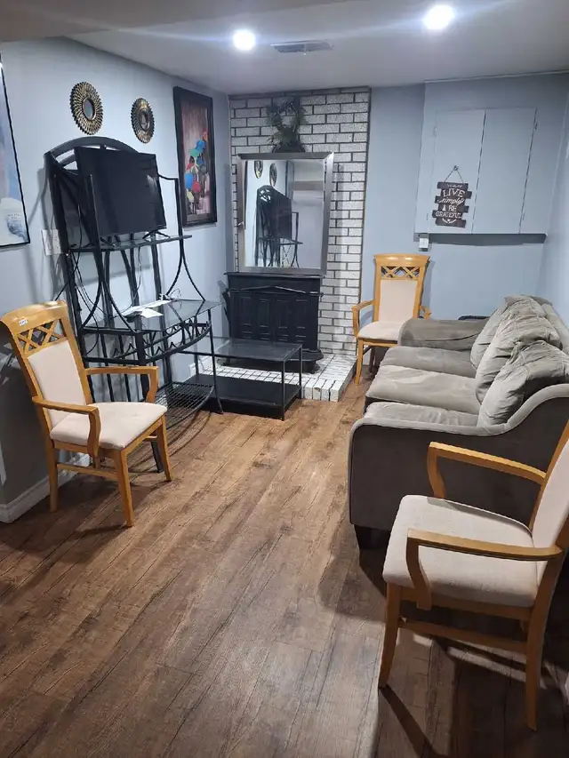 Furnished Private Basement Rooms for rent starting April 1st