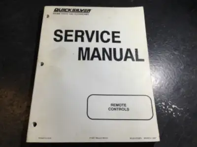 Mercury Marine Quicksilver Remote Controls Service Manual, View more