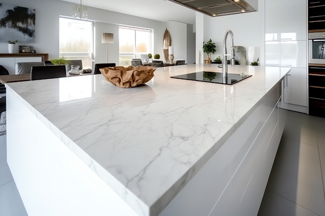 Countertops - Island and Full Backsplash - Quartz - Marble in Cabinets & Countertops in Oshawa / Durham Region