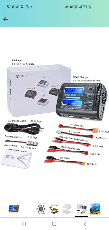 HTRC LiPo Charger Dual RC Charger 1-6S Balance Battery Discharge in General Electronics in City of Toronto - Image 3