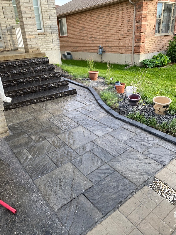 Paths patios steps and retaining walls Interlock, Paving & Driveways