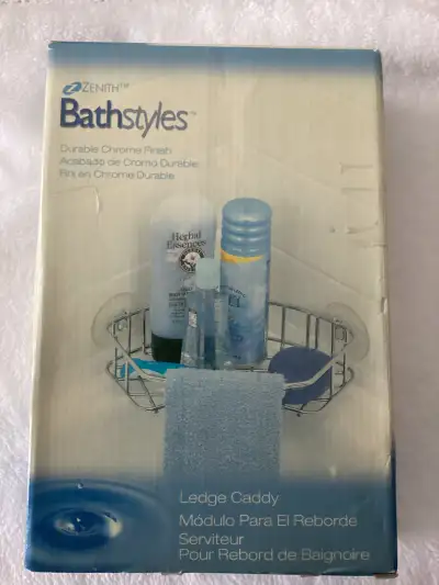 Chrome shower/bath caddy - New in box, never used.