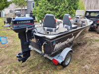 16 Foot boat, brand new trailer and motor package