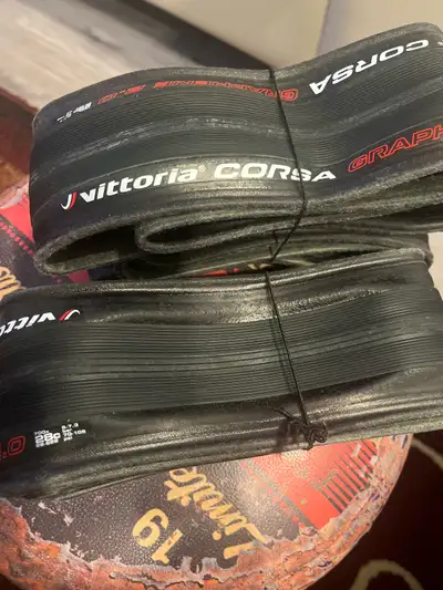 Used twice 700x28c vittoria corsa Graphene 2.0
