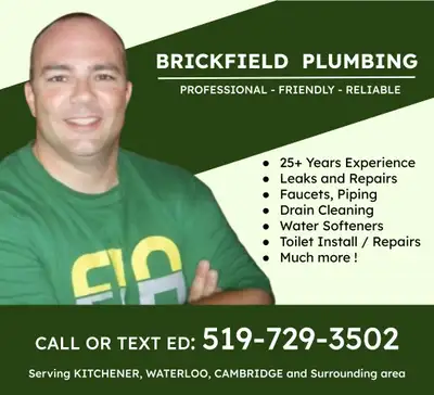 Plumber 519-729-3502 Friendly Professional Plumbing. 25 yrs Exp, View more