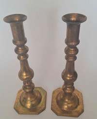 Pair of vintage brass candlesticks