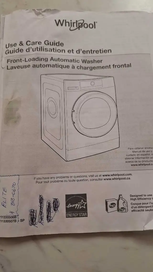 24" WHIRLPOOL VENTLESS DRYER (240V),FRONT LOAD WASHER SET in Washers & Dryers in Mississauga / Peel Region - Image 10